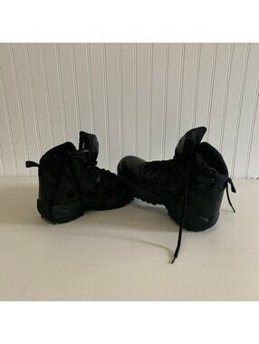 NWOT Reebok Mens Work Boot Black Size 12 Wide  Leather